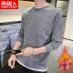 Nam Cực áo len nam 2019 mới bông Hàn Quốc phiên bản của xu hướng tính cách lỏng lẻo knitsweater đáy siphone của nam giới.