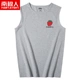 Nam Cực Nam phiên bản Hàn Quốc của áo vest nam rộng trẻ trung mùa hè cotton in áo thun thể thao không tay áo thun - Áo vest cotton áo lông vũ