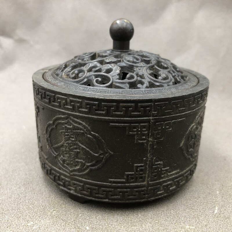 Incense burner Incense Stove Handlebar Piece Small Number Home Craft Pendulum Buddha Home Stove Retro Bronze