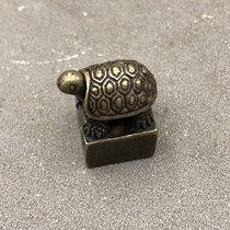 Antique Miscellaneous seal turtle Zhang Zi double chapter sub-mother chapter home craft small decoration word random