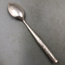 Antique Miscellaneous spoon spoon spoon Baifu Baishou model Qing Qianlong annual spoon antique bronze