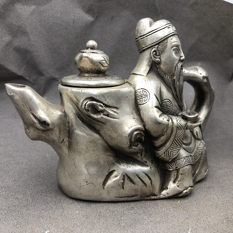 Ancient Play Miscellaneous Copper Pot sushi Kettle Wine Pot home Process pendulum Silver Pot Bronze Ware