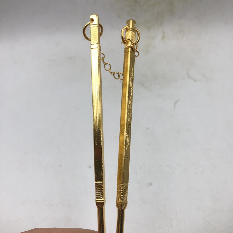 Antique - played miscellaneous chopsticks fittings alloy gold household decorations do not use