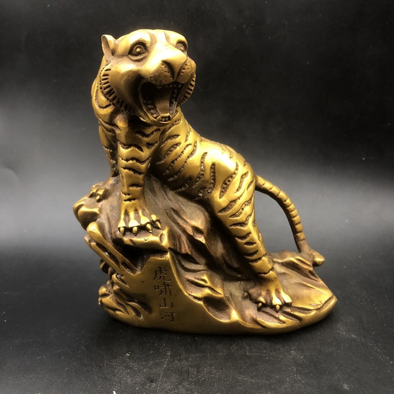 Ancient Playing Chore Zodiac Zodiac Zodiac Zodiac Zodiac Tiger Swaying Mountain River Desktop Home Process Bronze