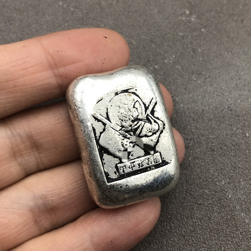 Silver ingot Yuanbao Town ruler Home Process swing piece Small number handlebar piece 