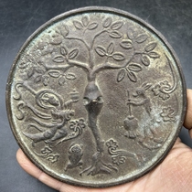 Antiques and miscellaneous items Tang Dynasty bronze mirrors grape mirrors four-animal mirrors home craft ornaments bronzewares