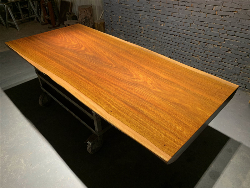 Okamba Flower Solid Wood Log Large Plate Desk Tea Table New Chinese Style Brief large plate table