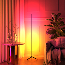 Net red colorful atmosphere light pick-up floor lamp light e-sports live voice control bedroom photo fill light ins girl