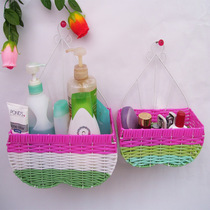  (Hot style)Supply handmade woven set of two-heart color hanging basket