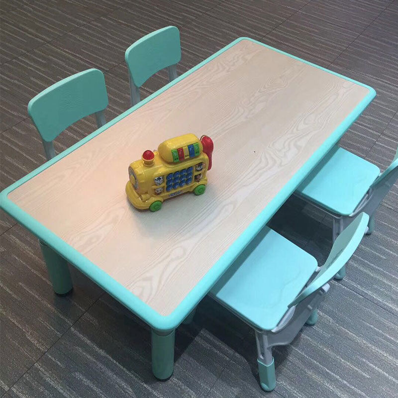 Kindergarten plastic rectangular table children learn to draw dining table and chair household rectangular table