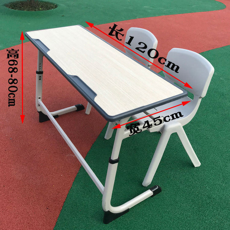 New student desks and chairs Double lift learning desks School training single desks and chairs