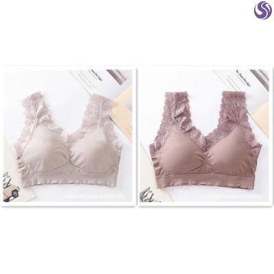 Urban sexy beauty beautiful back strapless underwear female students Korean version of no steel ring gathered bra sexy lace defense