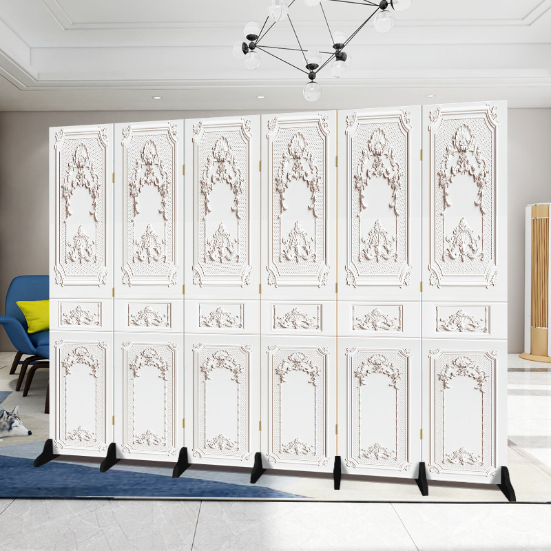 Minima Line Screen Partition Wall Modern Living Room Folding Room Small Family Type Office Decoration Removable Folding Screen