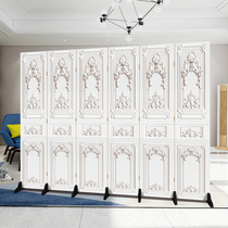 Simple line screen partition wall Modern living room folding room Small apartment office decoration Movable folding screen