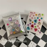 Creative Nishe Candy Silver Ribbon Diamond подходит для защиты AirPodSPRO2 Generation Airpods Third -Generation AirPods1/2 -го поколения Pro Wireless Bluetooth Cover Cover Cover Shell Shell Shell