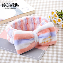 Net Red Cute Wash face bouquet with female head Accessories Brief Wash Head Stirrup Korean Superfairy Coated Face Film Hair Bale Makeup use