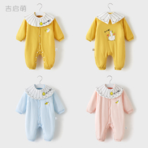 Newborn baby clothes Spring and Autumn Winter thickened out for men and women children thin cotton coat warm baby jumpsuit