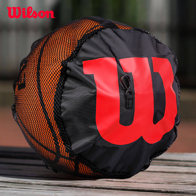 Wilson Wilwin Basketball Net Pocket Single Shoulder Collection Bag Portable Sports Bag Ball Bag Basketball Bag