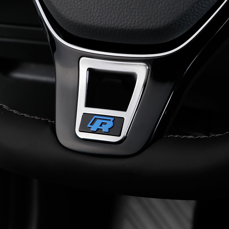 Volkswagen Golf 7 7 5 modified Jeddab to make the long - run view L steering wheel decoration ring car tag