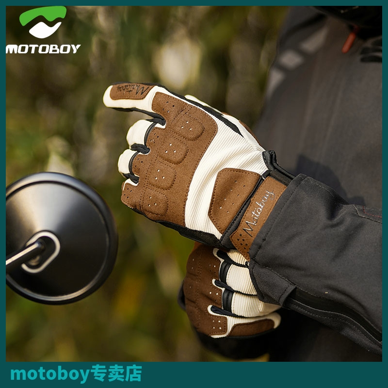 motoboy locomotive riding gloves breathable touch screen male summer gloves locomotive racing anti-fall knight gear