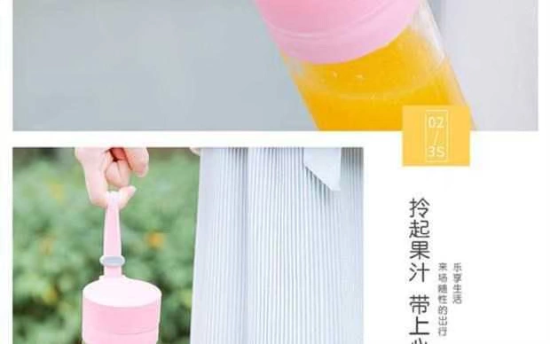 Máy ép trái cây bằng thép không gỉ máy cắt tường du lịch nhỏ cầm tay với lớp lọc tự động đa chức năng học tập - Máy ép trái cây