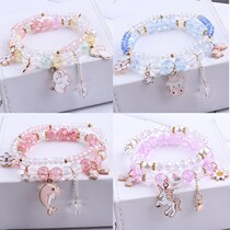 Net Red Bracelet Children Girl Little Princess Girlfriends A Pair Of Students 10-Year-Old Hands Ring Cute Animal Brief