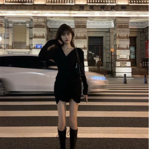 Весеннее сексуальное приталенное платье, корсет, юбка, V-образный вырез, с акцентом на бедрах