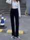 2026 New Spring and Autumn Wide Leg Jeans for Women Retro Blue High Waist Slim Loose Slim Narrow Straight Pants