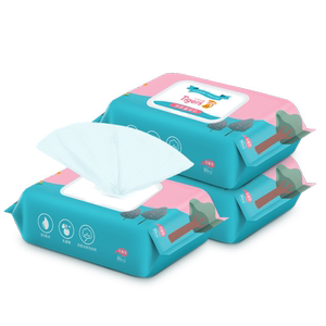 蓝漂湿纸巾1包*80片抽取式面巾纸