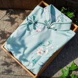 Летнее ципао, легкое элитное салатовое платье, 2024 года, подходит для подростков