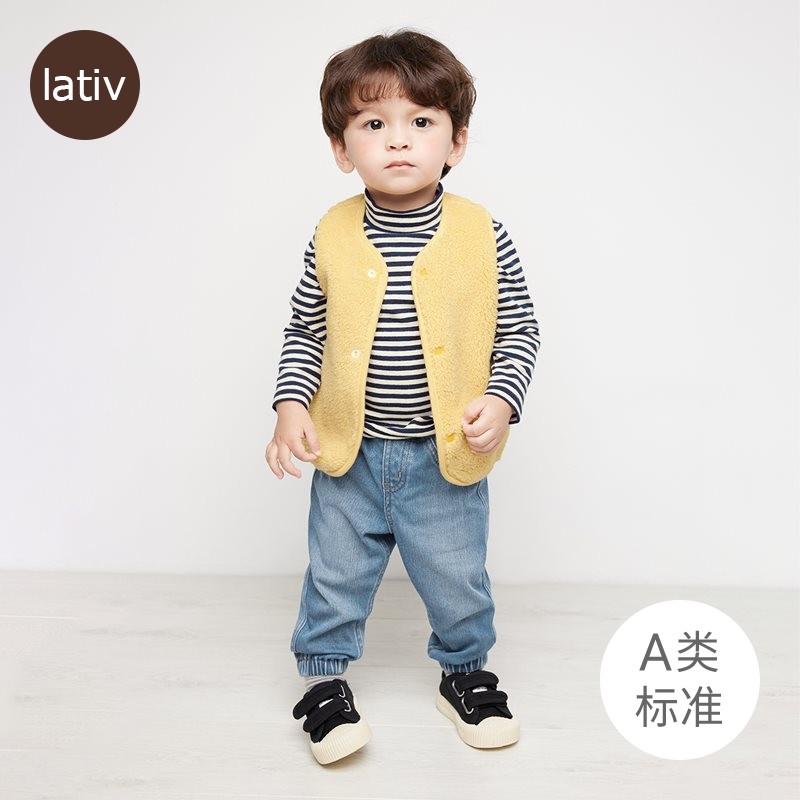 lativ Honest Clothes Baby Knit Denim Pants Bunning Pants Tannen Pants Trousers A Class Fall Baby Boy Clothing