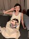 Crayon Shin-chan 2025 New Pajamas with Breast Pads Women’s Summer Vest Cute Cartoon Nightgown Summer Home Clothes Thin