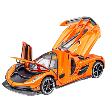 Koenigsegg supercar alloy simulation model toy car