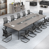Small meeting table and chairs Combined meeting room reception Long bar table Negotiations training table minimalist modern office furniture