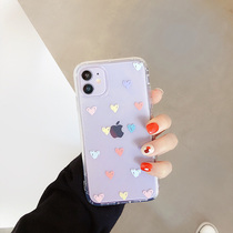 ins Color Love 11Pro Max Apple X XS XR phone case iPhone7P SE female 8plus silicone