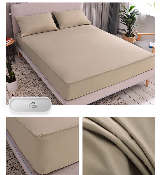 Giường bao gồm tất cả sáu mặt cover Giường đơn có khóa kéo có thể tháo rời nệm bọc bông Simmons bảo vệ - Trang bị Covers ga trải giường chun đẹp	