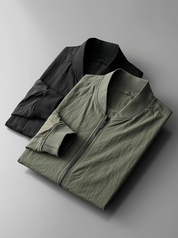 Summer Thin Men's Sun Protection Clothing, Outdoor Trendy Casual Baseball Jacket, Stylish and Handsome Flight Jacket