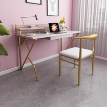 Solid wood desk simple modern home study bedroom ins Net red Nordic light luxury white writing desk computer desk