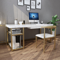 Solid Wood computer desk desktop light luxury study desk Nordic simple home bedroom desk ins writing table
