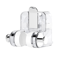 No-punch shower head bracket adjustable base nozzle hanging seat bathroom shower artifact fixed shower head wall