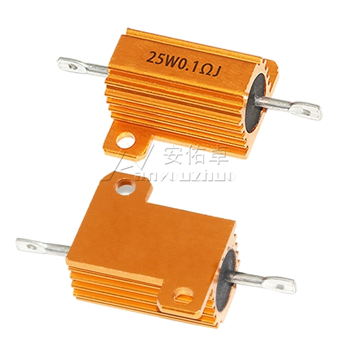 RX24 25W Золотая алюминиевая оболочка металлическая оболочка с высокой устойчивостью к охлаждению 1 евро 2K 3 5 8 8 10R 100 Ом