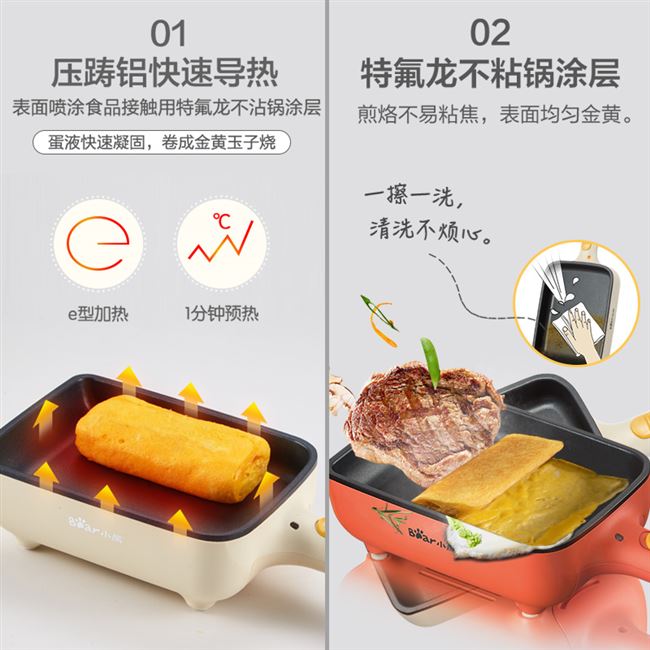 Omelette hấp trứng nhỏ 1 tự động tắt nguồn cắm tại nhà - Nồi trứng mua nồi lẩu mini