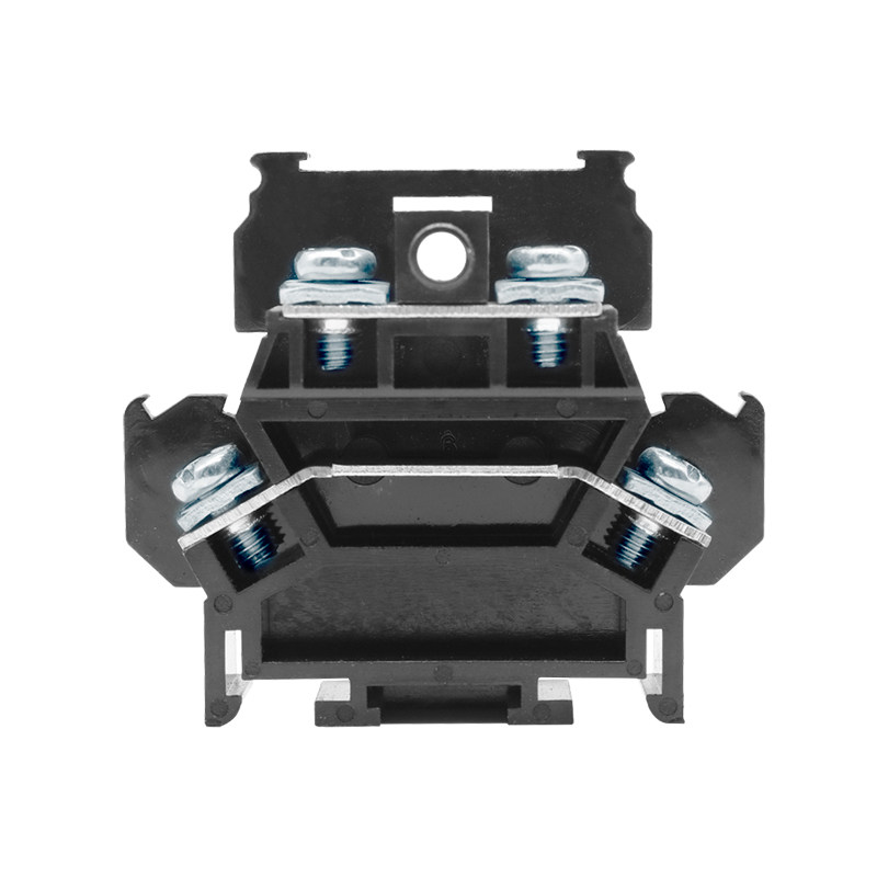 Copper parts TBD-10A double-layer fixed guide rail combined terminal row track-type wiring row continuous feet