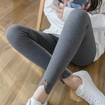 【淑木】秋冬小猫螺纹加绒加厚打底裤