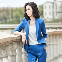 Professional small blazer womens suit 2020 Spring Summer new seven-quarter sleeve fashion temperament womens coat light luxury