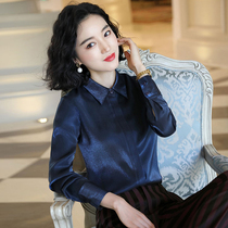 Professional clothing temperament goddess Fan Shirt non-iron white shirt womens top high-end fashion foreign style dress overalls