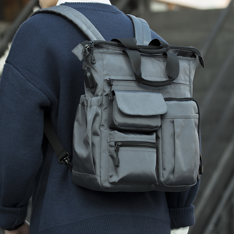 Tide Men Single Shoulder Bag Inclined Satchel Bag Business Handbag Large Capacity Dual-use Backpack Multifunction Double Shoulder Bag Man Bag-Taobao