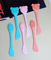 Silicone two-end mask brush face brush apply foundation brush mud film brush spa film adjustment stick deep cleaning face brush
