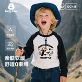 Детский базовый приятный телу лонгслив для мальчиков, осенний