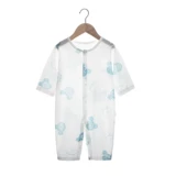 Детская летняя одежда для новорожденных, летний тонкий комбинезон, лонгслив подходит для мужчин и женщин для девочек, боди, пижама